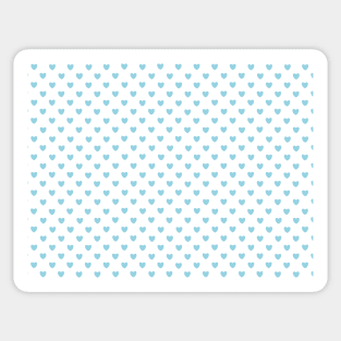 heart pattern aesthetic pinterest coquette dollette light blue Sticker